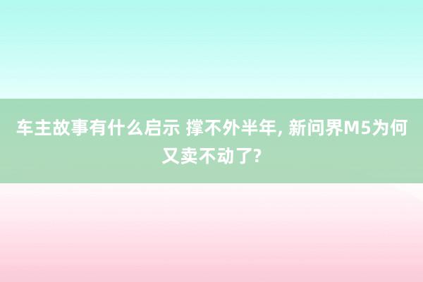 车主故事有什么启示 撑不外半年, 新问界M5为何又卖不动了?